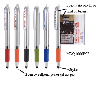 Multi-function stylus banner pen