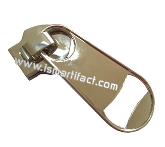 Zipper head shape bottle opener with magnet